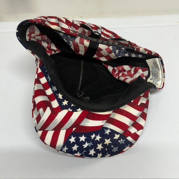 Vintage POW MIA USA Flag All Over Print Snapback Hat Military Adjustable - Picture 5 of 7
